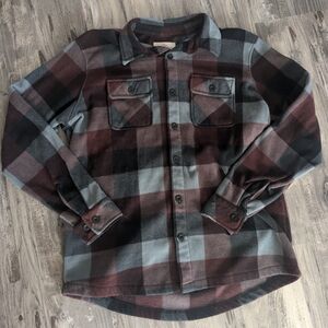 Plaid Flannel Shirt - Black, Gray, and Brown